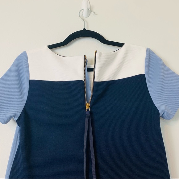 Boden Modern Color Block Ponte Dress Blue Size 6 - Picture 7 of 8